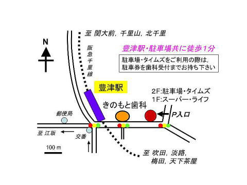 豊津駅からの地図